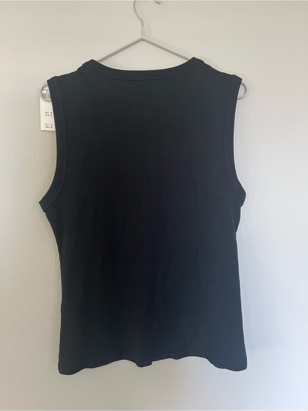 Abercrombie & Fitch Black Rib Crew Button up Top - Picture 5 of 7